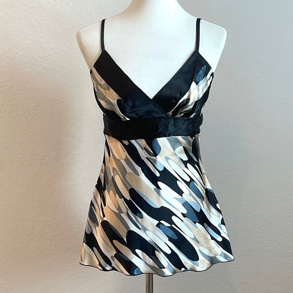 BCX Multicolor Satin Camisole Size Large